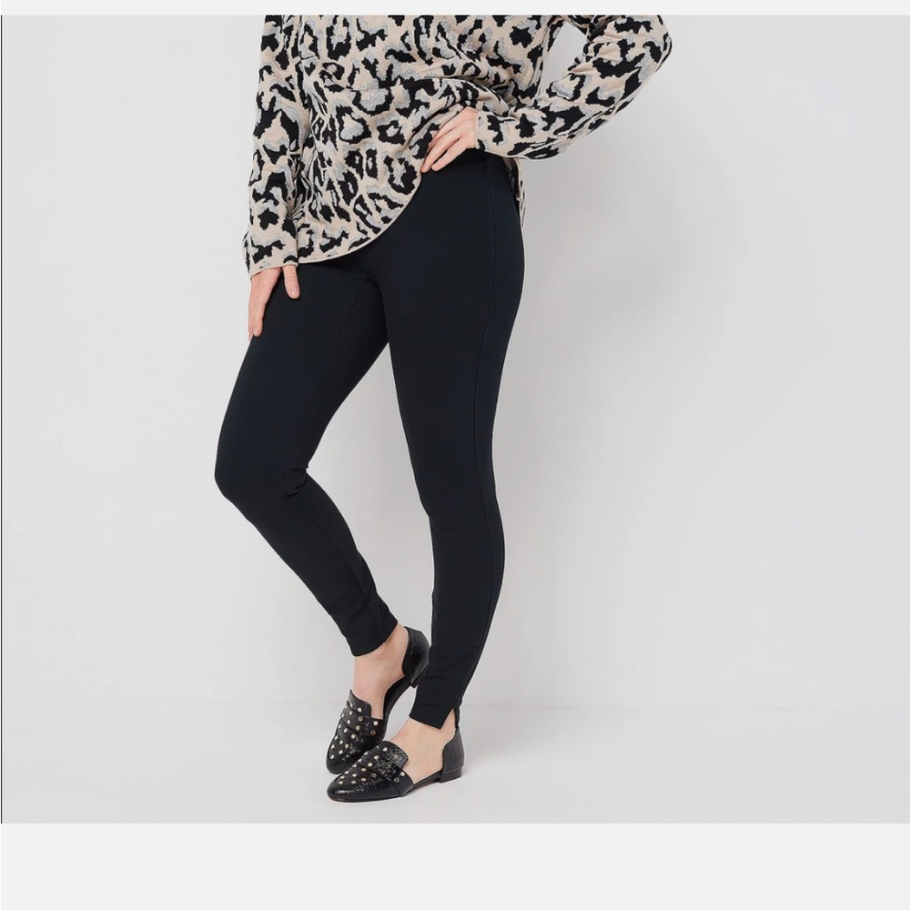 Spanx Ankle Length Ponte Hem Slit Legging Petite